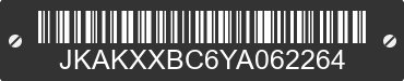 2000 KAWASAKI KX60 JKAKXXBC6YA062264 VIN decoded