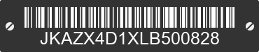 1990 KAWASAKI Ninja 600 JKAZX4D1XLB500828 VIN decoded