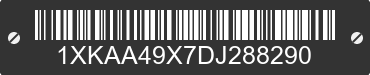 2013 KENWORTH T6 Series 1XKAA49X7DJ288290 VIN decoded