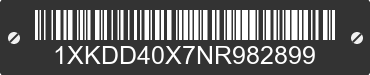 2022 KENWORTH T8 Series 1XKDD40X7NR982899 VIN decoded