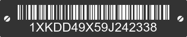 2009 KENWORTH T8 Series 1XKDD49X59J242338 VIN decoded