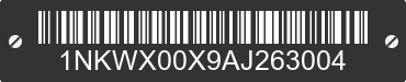 2010 KENWORTH W9 Series 1NKWX00X9AJ263004 VIN decoded