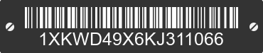 2019 KENWORTH W9 Series 1XKWD49X6KJ311066 VIN decoded