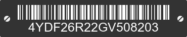 2016 KEYSTONE Keystone 4YDF26R22GV508203 VIN decoded