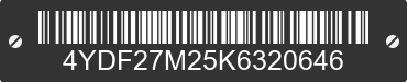 2019 KEYSTONE Keystone 4YDF27M25K6320646 VIN decoded