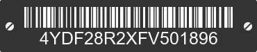 2015 KEYSTONE Keystone 4YDF28R2XFV501896 VIN decoded