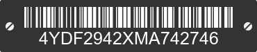 2021 KEYSTONE Keystone 4YDF2942XMA742746 VIN decoded