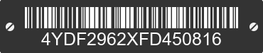 2015 KEYSTONE Keystone 4YDF2962XFD450816 VIN decoded