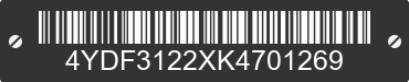 2019 KEYSTONE Keystone 4YDF3122XK4701269 VIN decoded