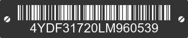 2020 KEYSTONE Keystone 4YDF31720LM960539 VIN decoded