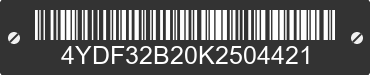 2019 KEYSTONE Keystone 4YDF32B20K2504421 VIN decoded