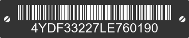 2020 KEYSTONE Keystone 4YDF33227LE760190 VIN decoded