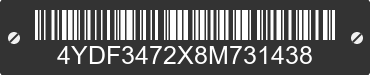 2008 KEYSTONE Keystone 4YDF3472X8M731438 VIN decoded