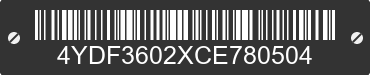 2012 KEYSTONE Keystone 4YDF3602XCE780504 VIN decoded