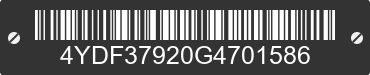 2016 KEYSTONE Keystone 4YDF37920G4701586 VIN decoded