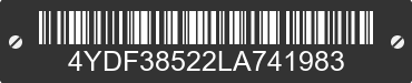 2020 KEYSTONE Keystone 4YDF38522LA741983 VIN decoded