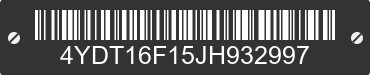 2018 KEYSTONE Keystone 4YDT16F15JH932997 VIN decoded