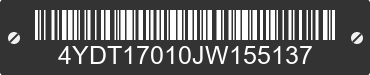 2018 KEYSTONE Keystone 4YDT17010JW155137 VIN decoded