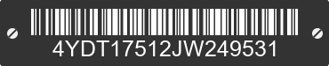 2018 KEYSTONE Keystone 4YDT17512JW249531 VIN decoded