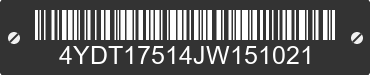 2018 KEYSTONE Keystone 4YDT17514JW151021 VIN decoded