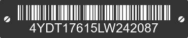 2020 KEYSTONE Keystone 4YDT17615LW242087 VIN decoded