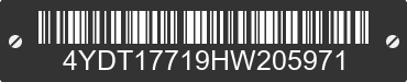 2017 KEYSTONE Keystone 4YDT17719HW205971 VIN decoded