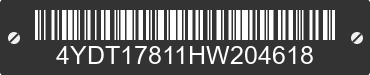 2017 KEYSTONE Keystone 4YDT17811HW204618 VIN decoded