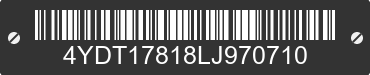 2020 KEYSTONE Keystone 4YDT17818LJ970710 VIN decoded