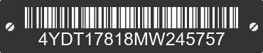 2021 KEYSTONE Keystone 4YDT17818MW245757 VIN decoded