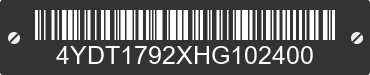 2017 KEYSTONE Keystone 4YDT1792XHG102400 VIN decoded