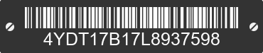 2020 KEYSTONE Keystone 4YDT17B17L8937598 VIN decoded