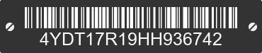 2017 KEYSTONE Keystone 4YDT17R19HH936742 VIN decoded