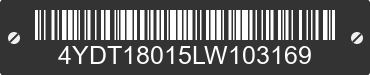 2020 KEYSTONE Keystone 4YDT18015LW103169 VIN decoded