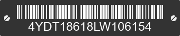 2020 KEYSTONE Keystone 4YDT18618LW106154 VIN decoded