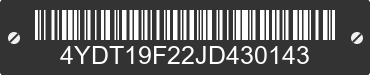 2018 KEYSTONE Keystone 4YDT19F22JD430143 VIN decoded