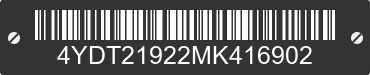 2021 KEYSTONE Keystone 4YDT21922MK416902 VIN decoded