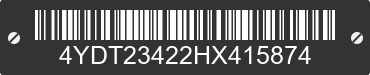 2017 KEYSTONE Keystone 4YDT23422HX415874 VIN decoded