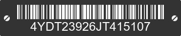 2018 KEYSTONE Keystone 4YDT23926JT415107 VIN decoded