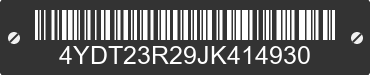 2018 KEYSTONE Keystone 4YDT23R29JK414930 VIN decoded