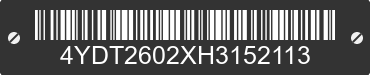 2017 KEYSTONE Keystone 4YDT2602XH3152113 VIN decoded