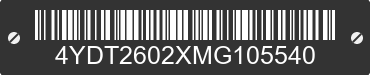 2021 KEYSTONE Keystone 4YDT2602XMG105540 VIN decoded