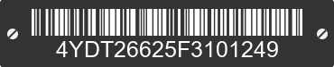 2015 KEYSTONE Keystone 4YDT26625F3101249 VIN decoded