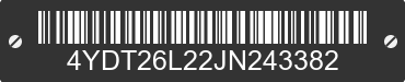 2018 KEYSTONE Keystone 4YDT26L22JN243382 VIN decoded