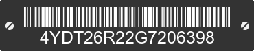 2016 KEYSTONE Keystone 4YDT26R22G7206398 VIN decoded