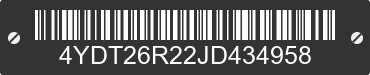 2018 KEYSTONE Keystone 4YDT26R22JD434958 VIN decoded