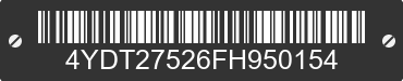 2015 KEYSTONE Keystone 4YDT27526FH950154 VIN decoded