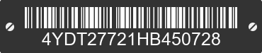 2017 KEYSTONE Keystone 4YDT27721HB450728 VIN decoded