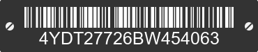 2011 KEYSTONE Keystone 4YDT27726BW454063 VIN decoded