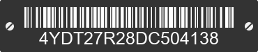 2013 KEYSTONE Keystone 4YDT27R28DC504138 VIN decoded