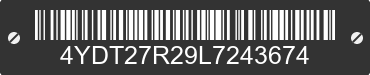 2020 KEYSTONE Keystone 4YDT27R29L7243674 VIN decoded